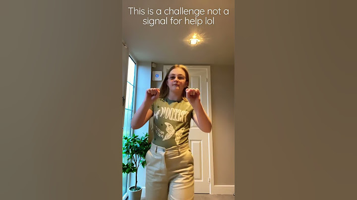 Not a signal for help