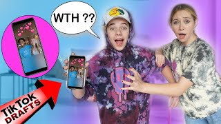 My Best Friends REACT To My TIK TOK DRAFTS Challenge | Alex Bryant