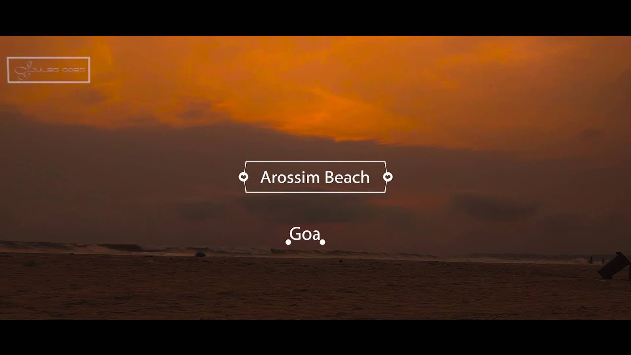 Sunset time Lapse at Arossim Beach , Goa