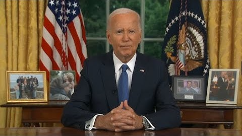 Watch Live: President Biden addresses the nation for the first time since exiting presidential race