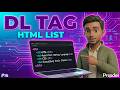 HTML DL Tag in Hindi | Description List Explained in 3 Minutes