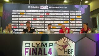 Pressekonferenz nach dem Halbfinale im OLYMP Final4 um den DHB-Pokal 2021/22 - 28.05.2022