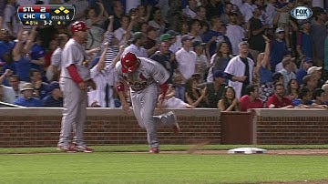 STL@CHC: Carpenter lifts a sacrifice fly to left