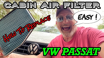 Cabin Air Filter Replacement - VOLKSWAGEN PASSAT