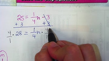 Lesson 2.2:  Solve Two Step Equations