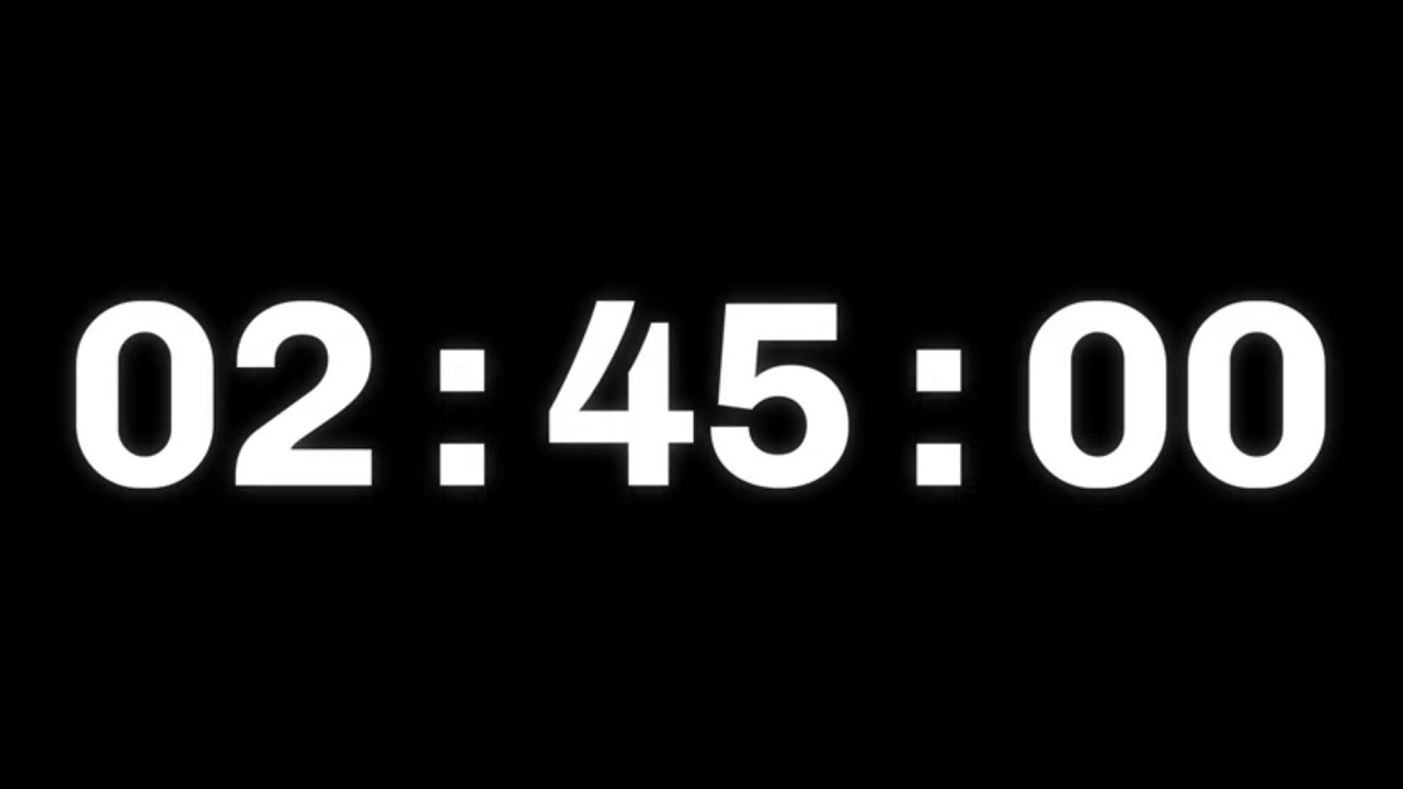 165 Minutes CountDown Timer - YouTube