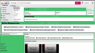 MusicplayOnline - How to use the Rhythm Practice Section