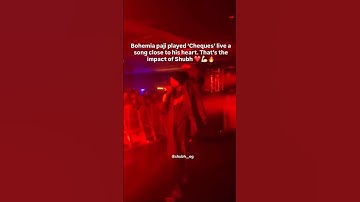 Bohemia played SHUBH song in Live Show🎵