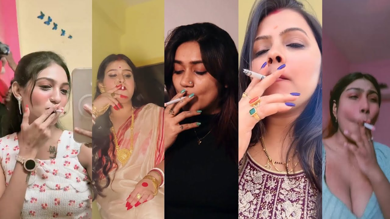 Smoking girls reels video