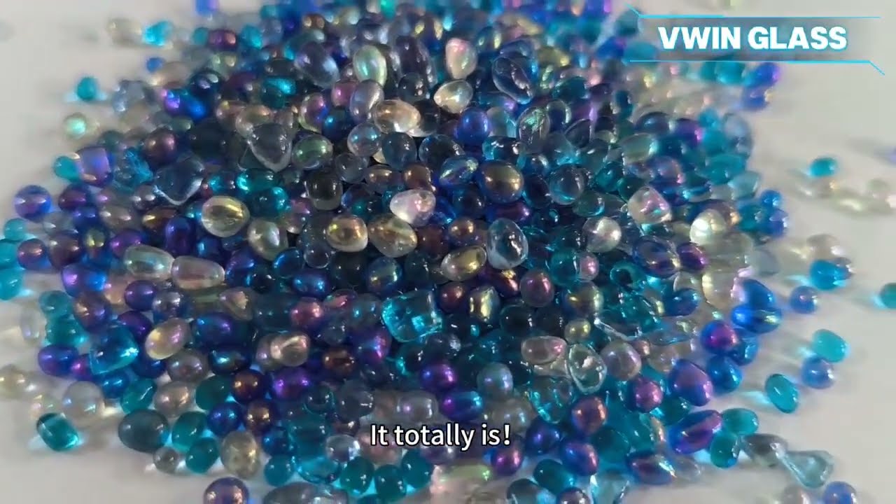 Our blend color pool glass beads