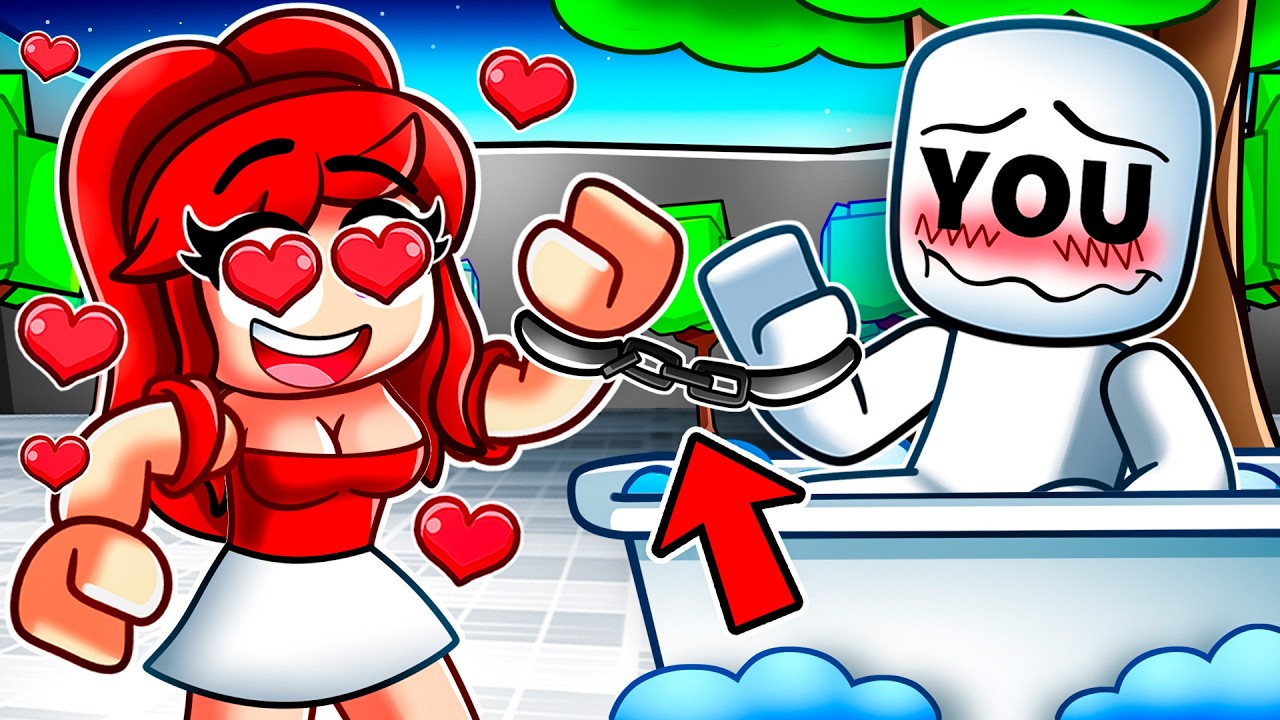 YOU are HANDCUFFED to YANDERE GIRLS in Roblox Strongest Battlegrounds..