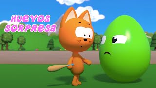 DIVERTIDOS JUEGOS DE KOTÉ 🐱 HUEVOS SORPRESA 🐣 Gatito Kote