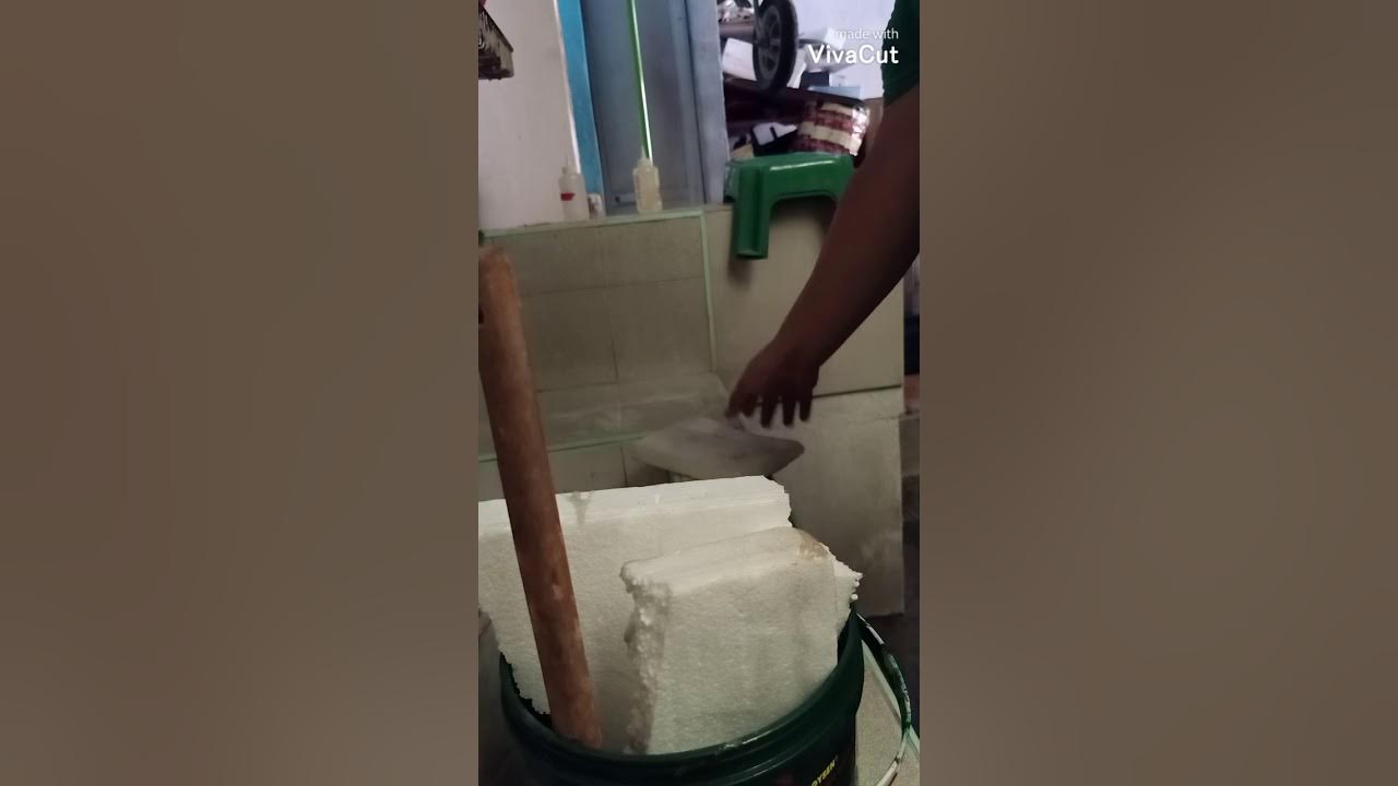 DIY roof sealant using gasoline and styrofoam YouTube