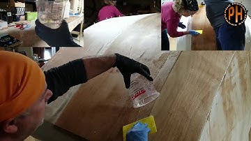 Building a CLC Teardrop Camper - Glassing and Epoxying the Exterior - Stitch and Glue Construction