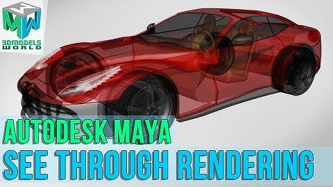 See Through Rendering in Maya X-ray Vision Render Very Fast