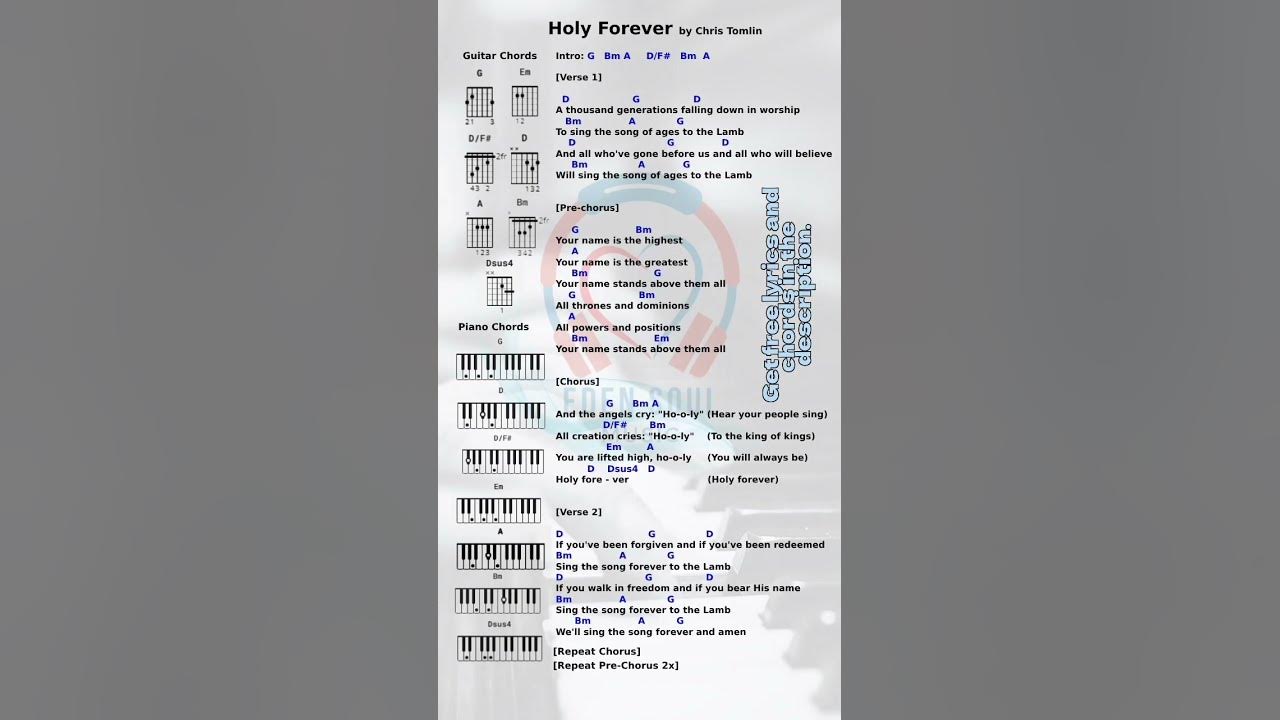 Lyrics and Chords of Holy Forever by Chris Tomlin