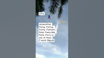 U.F.O. Unidentified Flying Object 1st Anniversary - Guessing Game