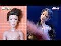 BTS Jimin (지민) x Mattel Dolls Repaint: Fan Dance Costume at MMA 2018 /방탄소년단 마텔 인형 리페인팅