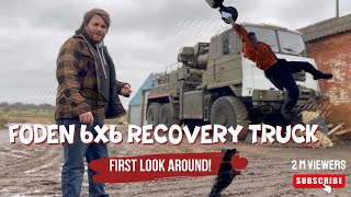 Heavy Lifter! Foden 6x6 Army Recovery Truck Introduction and Moving Rare Hawker Sea Hawk Jet Fighter