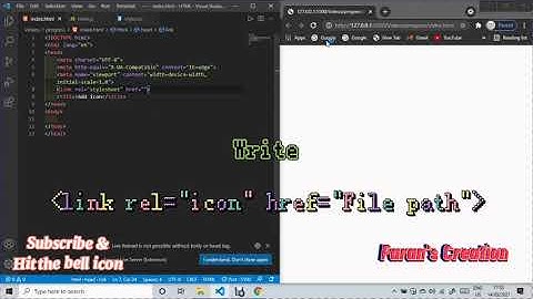 How to add a browser tab icon for a website ||