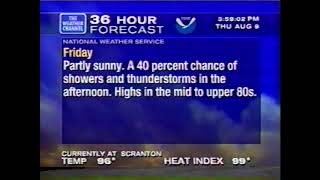 WeatherSTAR XL - 8/9/2001, 3:58PM - Blistering Heat Wave (Part 1)