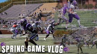 Day In The Life Of A D1 Football Player | Purple & Gold Spring Game Edition