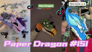 Dragon Puppet Crafts - Paper Dragon TikTok Compilation #151