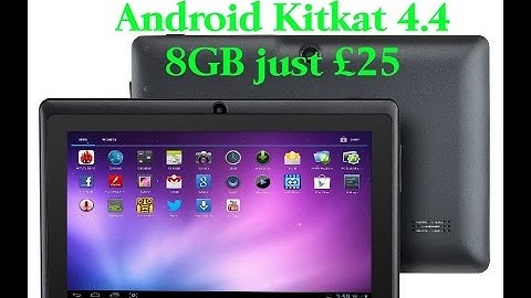 Alldaymall £25 ebay 7" Android Kitkat 4.4 8GB quad core tablet.