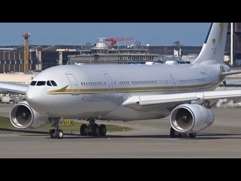 [FullHD] Sky Prime Airbus A330-200 Prestige landing & takeoff at Geneva/GVA/LSGG