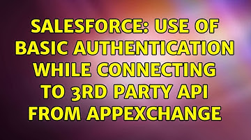 Salesforce: Use of Basic Authentication while connecting to 3rd Party API from AppExchange