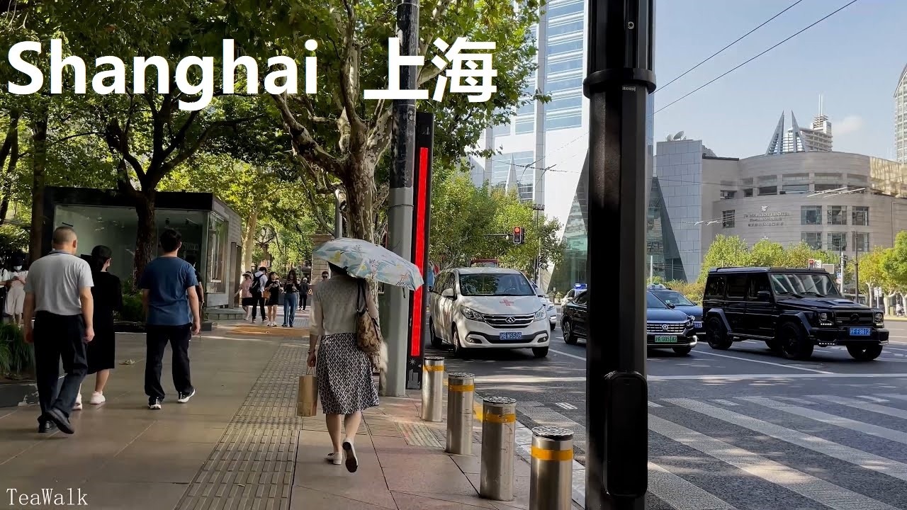 Shanghai, चीन | Xintiandi पड़ोस | पैदल यात्रा 4K