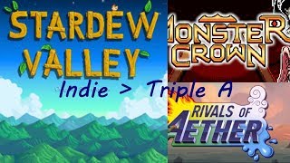 Indie games are great
Follow my twitter! https://twitter.com/KingVike1?lang=en
Check out Monster Crown:https://www.kickstarter.com/projects/236602931/monster-crown-monster-taming-game-with-true-crossb Indie games are great