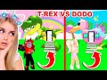 T-REX DINOSAUR Vs DODO BIRD Build Challenge In Adopt Me! (Roblox)