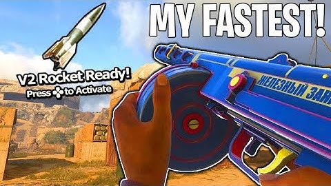 MY FASTEST V2 ROCKET in Call of Duty WW2.. (UNBELIEVABLE!) BEST PPSH CLASS in COD WW2!