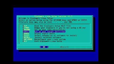 Slackware installer boot  from mirror local on harddisk (grub2)