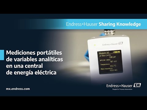 Mediciones portátiles de variables analíticas en una central de energía eléctrica