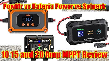 Bateria Power PowMr Solperk 10 15 20 A PORTABLE MPPT Solar Charge Controller Review #wisebuyreviews