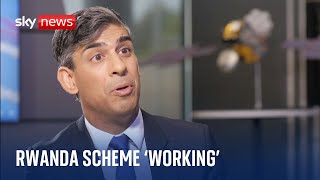Rishi Sunak says migrants going to Ireland shows Rwanda scheme is working as a deterrent by Sky News 54,241 views 1 day ago 2 minutes, 26 seconds
