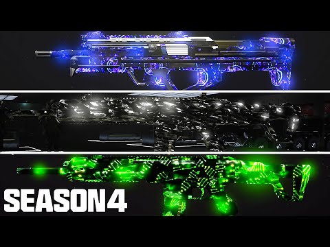 ALL Season 4 FREE ANIMATED CAMOS SHOWCASE! (Obsidian, Lightning, \u0026 MORE) - Modern Warfare 3