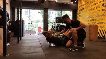 Mobilidade torácica com rolo de liberação