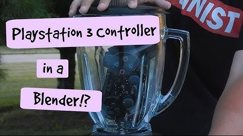 PLAYSTATION 3 CONTROLLER VS. BLENDER!?