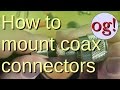 How To Attach Crimped Coax Connectors (#62)