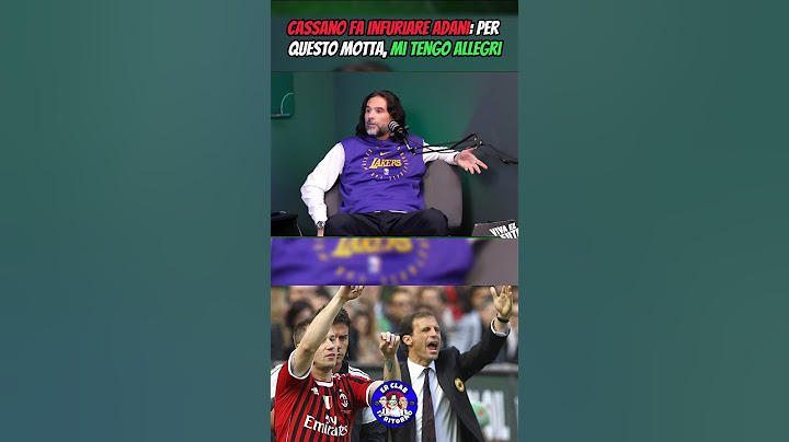 "Allegri meglio di Thiago Motta" Cassano fa infuriare Lele Adani
