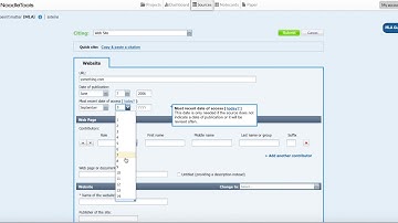 How to make a Citation Using NoodleTools