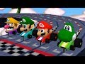 Mario Party 2 - All Racing Minigames