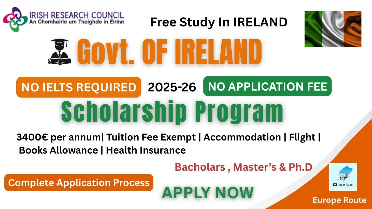 Government of Ireland Scholarship 2025 | Fully Funded Scholarship| € ...