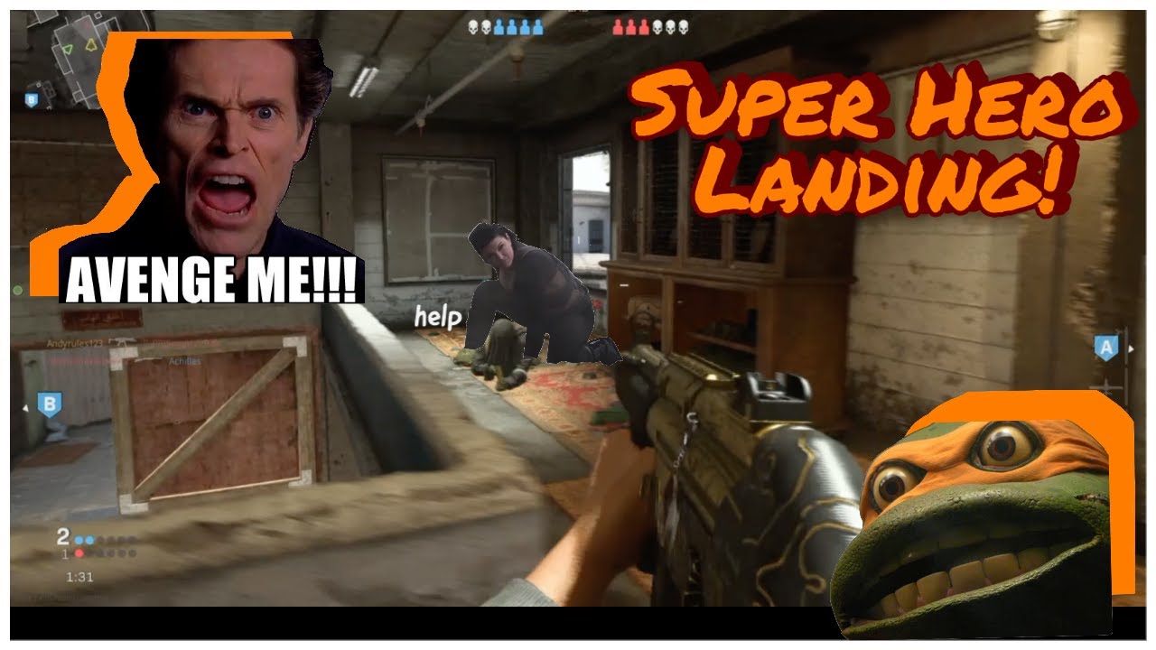 SUPER HERO LANDING IN COD - YouTube