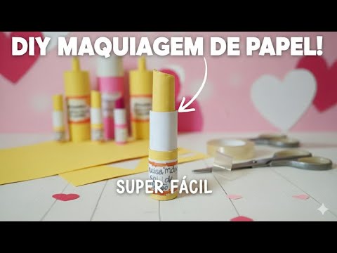How to Make the Perfect Paper Lipstick! 💄 (DIY Makeup)
