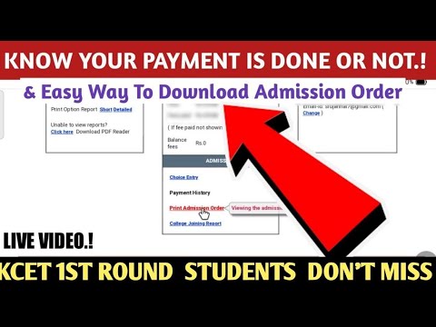 KCET 2022 ADMISSION