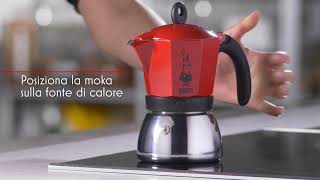 Caffettiera Fiammetta Induction 4 tazze rosso - Bialetti